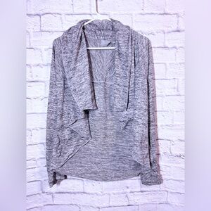 Athleta Gray Open Front Cardigan, Small
